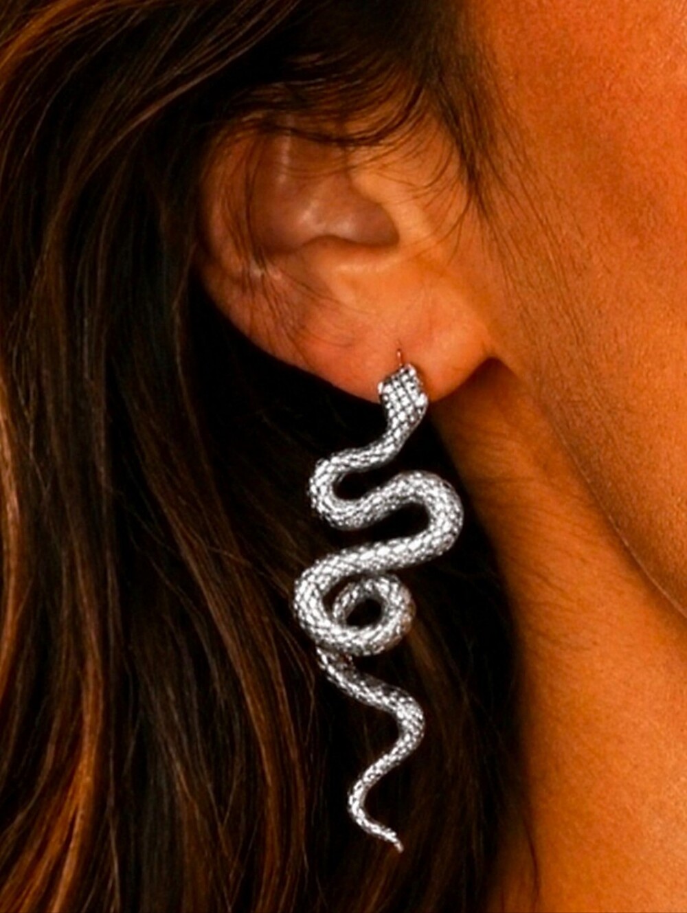 ANTHROPOLOGIE EGYPTIAN SERPENT DROP EARRINGS
